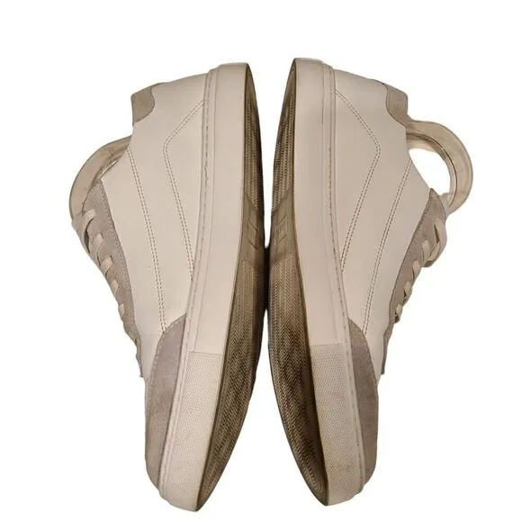BYLT Premium Basics Men’s RetroDay Suede Sneakers White-Light-Gray | 12 | GUC