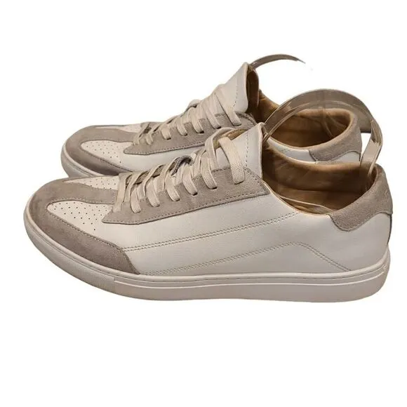BYLT Premium Basics Men’s RetroDay Suede Sneakers White-Light-Gray | 12 | GUC