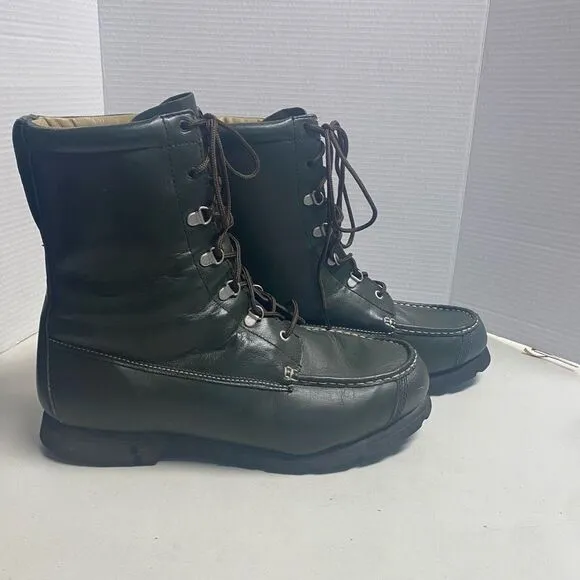 CABELA’S Men’s Moc Toe Hunting Boots Size 14B Green Thinsulate SEE DESCRIPTION