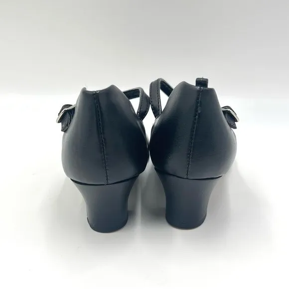 Capezio Big Kids Girls 550X Jr Junior FootLight Black Dance Shoes Size 2 NEW