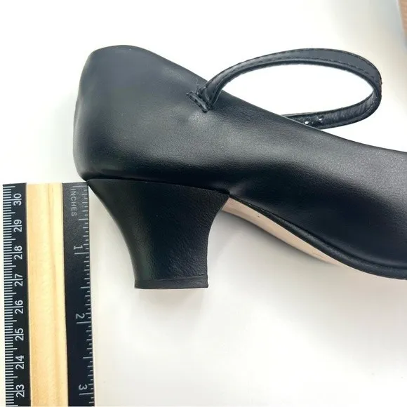 Capezio Big Kids Girls 550X Jr Junior FootLight Black Dance Shoes Size 2 NEW