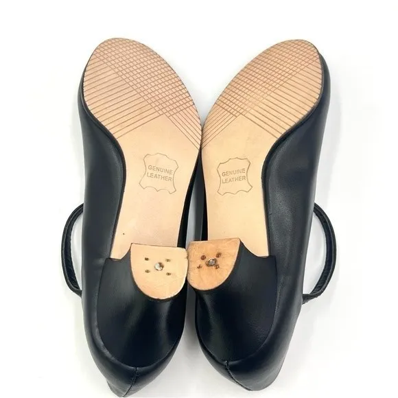 Capezio Big Kids Girls 550X Jr Junior FootLight Black Dance Shoes Size 2 NEW