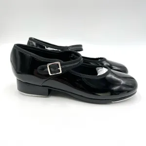 Capezio Kids Big Girls 3800 Black Patent Mary Jane Tap Dance Shoes 4