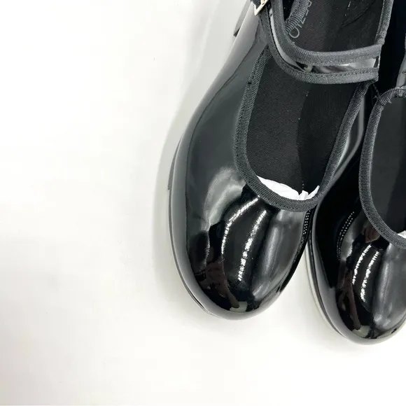 Capezio Kids Big Girls 3800 Black Patent Mary Jane Tap Dance Shoes 4