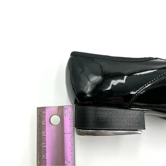 Capezio Kids Big Girls 3800 Black Patent Mary Jane Tap Dance Shoes 4