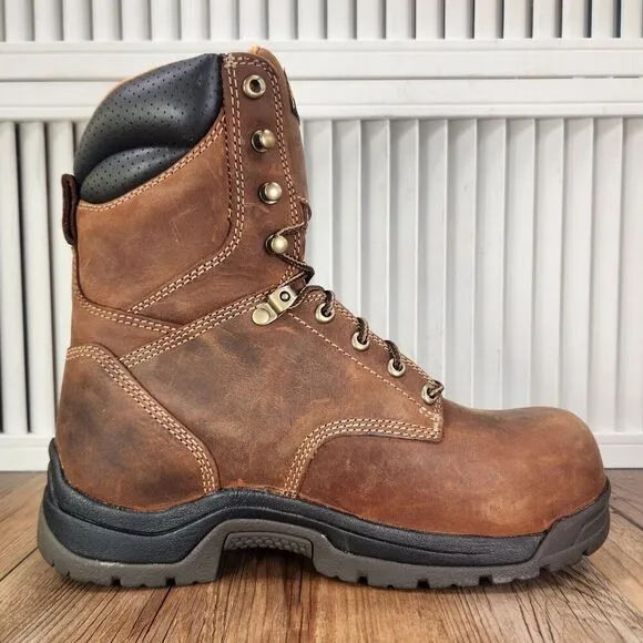 Carolina 8&quot; Waterproof Composite Broad Toe Work Boots CA8520 Mens Size 8 EE Wide