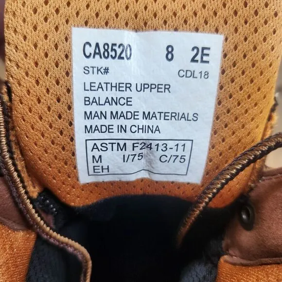 Carolina 8&quot; Waterproof Composite Broad Toe Work Boots CA8520 Mens Size 8 EE Wide