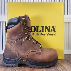 Carolina 8&quot; Waterproof Composite Broad Toe Work Boots CA8520 Mens Size 8 EE Wide