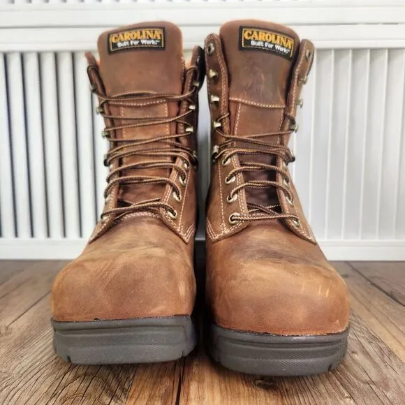 Carolina 8&quot; Waterproof Composite Broad Toe Work Boots CA8520 Mens Size 8 EE Wide