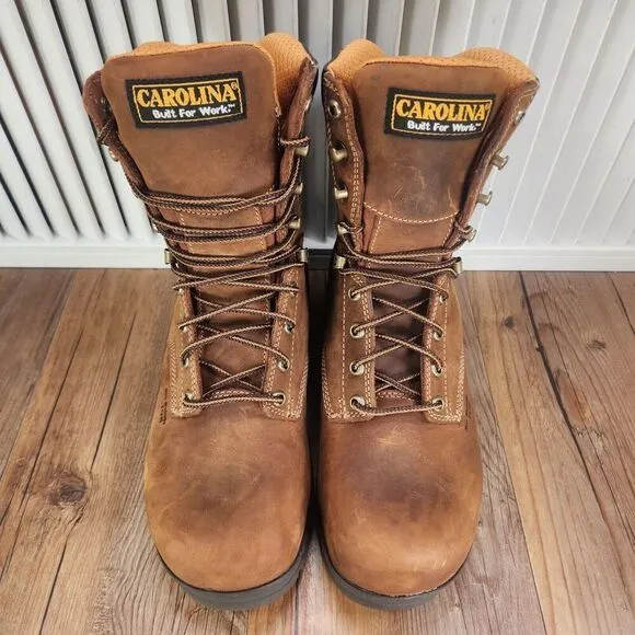 Carolina 8&quot; Waterproof Composite Broad Toe Work Boots CA8520 Mens Size 8 EE Wide