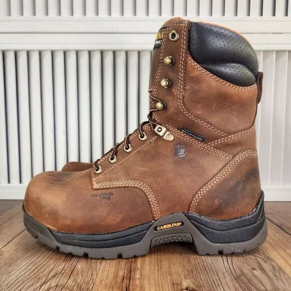 Carolina 8&quot; Waterproof Composite Broad Toe Work Boots CA8520 Mens Size 8 EE Wide