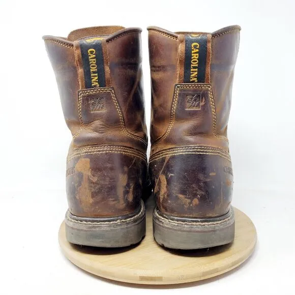 Carolina Boots Mens 11.5 D Soft Toe EH Brown Leather Work 28 Series Shoe CA8508