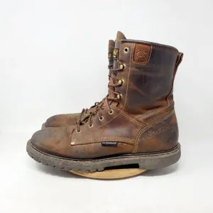 Carolina Boots Mens 11.5 D Soft Toe EH Brown Leather Work 28 Series Shoe CA8508