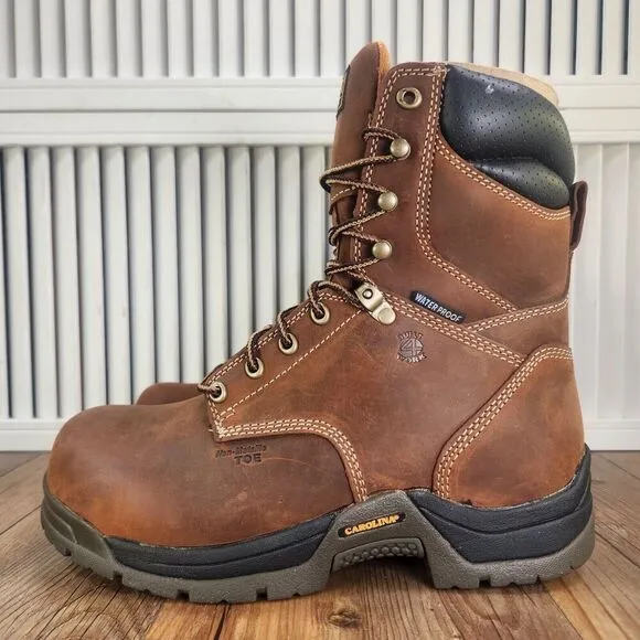 Carolina CA8520 Bruno Hi 8&quot; Waterproof Composite Broad Toe Work Boots Mens Sz 8D