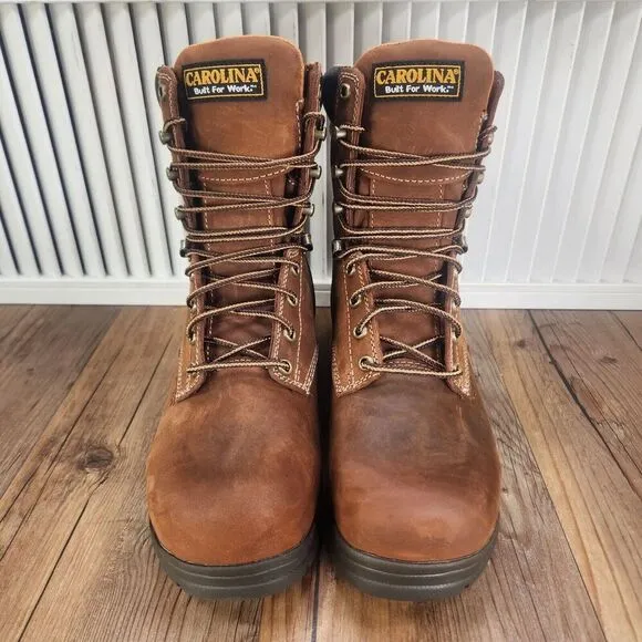 Carolina CA8520 Bruno Hi 8&quot; Waterproof Composite Broad Toe Work Boots Mens Sz 8D