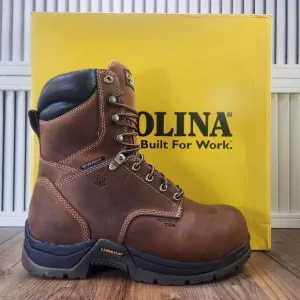 Carolina CA8520 Bruno Hi 8&quot; Waterproof Composite Broad Toe Work Boots Mens Sz 8D