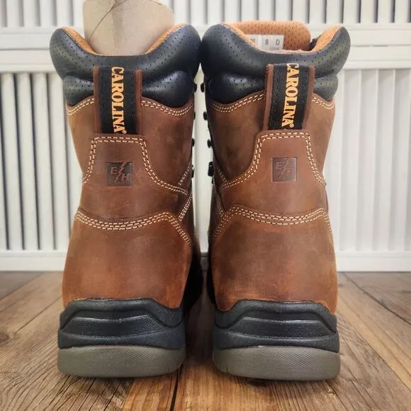 Carolina CA8520 Bruno Hi 8&quot; Waterproof Composite Broad Toe Work Boots Mens Sz 8D