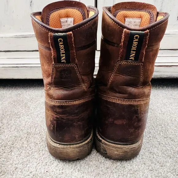 Carolina CA8528 8&quot; Composite Toe Waterproof Brown Leather Work Boots ~ Mens 13D