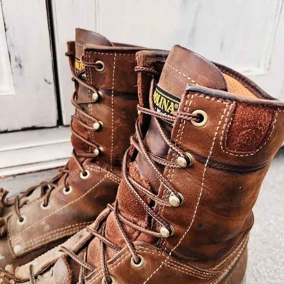 Carolina CA8528 8&quot; Composite Toe Waterproof Brown Leather Work Boots ~ Mens 13D
