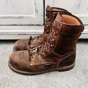 Carolina CA8528 8&quot; Composite Toe Waterproof Brown Leather Work Boots ~ Mens 13D