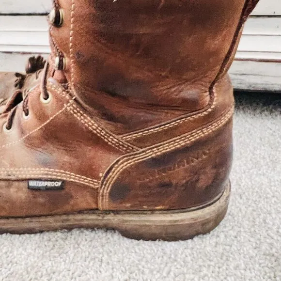 Carolina CA8528 8&quot; Composite Toe Waterproof Brown Leather Work Boots ~ Mens 13D