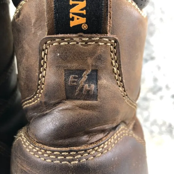 Carolina Men's 10.5D Composite Toe Brown Leather Waterproof Work Boots CA8521