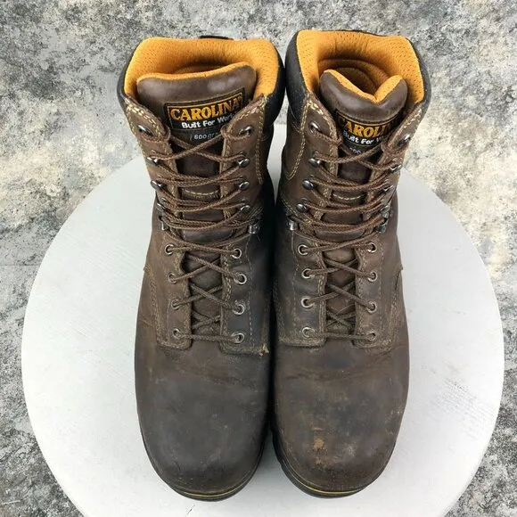 Carolina Men's 10.5D Composite Toe Brown Leather Waterproof Work Boots CA8521