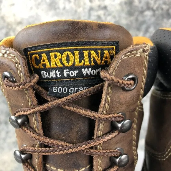 Carolina Men's 10.5D Composite Toe Brown Leather Waterproof Work Boots CA8521