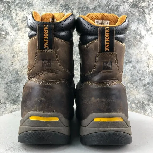 Carolina Men's 10.5D Composite Toe Brown Leather Waterproof Work Boots CA8521