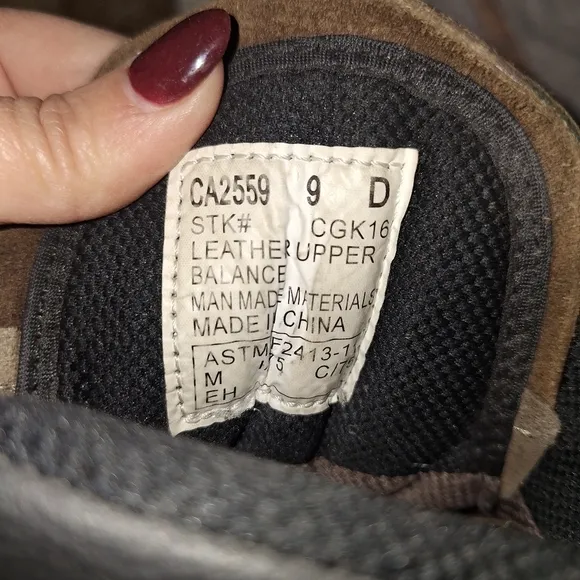 Carolina production composite toe boots size 9