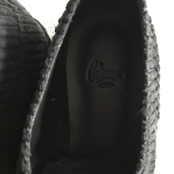 Castaner Black Corduroy Platform Sneakers, Size 7, 38 EUR