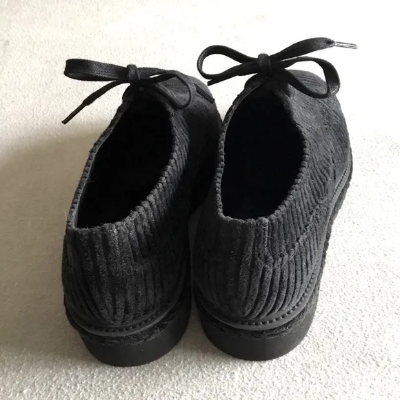Castaner Black Corduroy Platform Sneakers, Size 7, 38 EUR