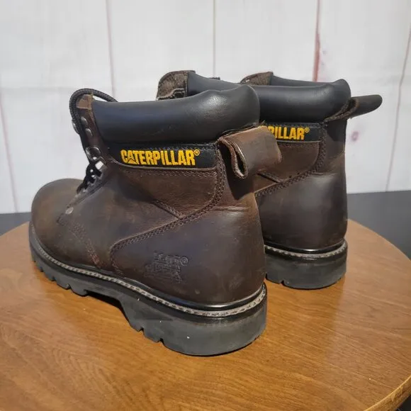 Caterpillar Men’s Sz 11 Second Shift Work Boots, Brown, Soft Toe, Like New, EUC