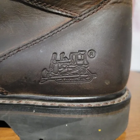 Caterpillar Men’s Sz 11 Second Shift Work Boots, Brown, Soft Toe, Like New, EUC