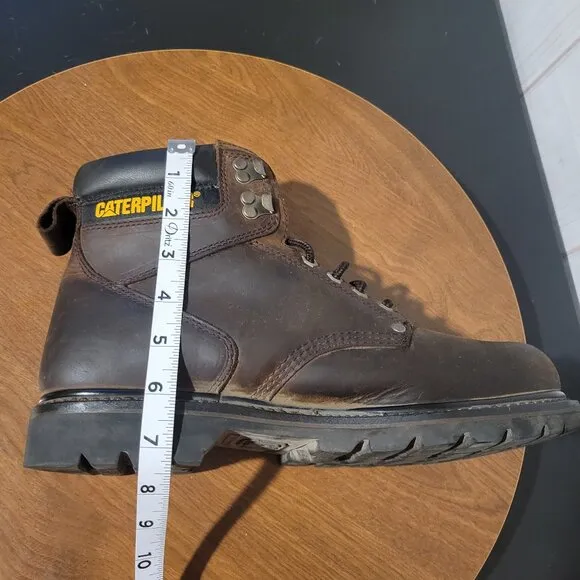 Caterpillar Men’s Sz 11 Second Shift Work Boots, Brown, Soft Toe, Like New, EUC