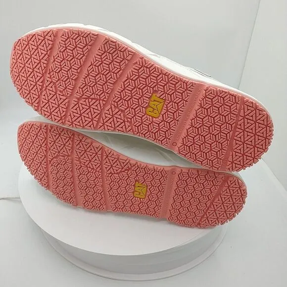 Caterpillar ProRush Speed FX Work Shoe‎ P111023 White Mesh Nubuck Nylon