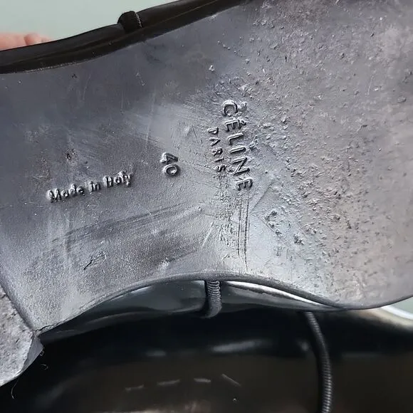 Celine Leather Ankle Boots