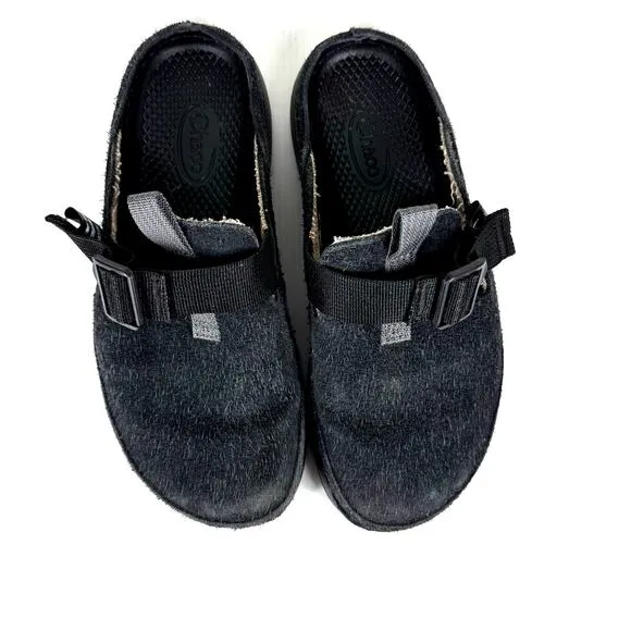CHACO Black Suede Paonia Clog Men's 7/Women's 9 Casual Gorpcore Outdoor Granola