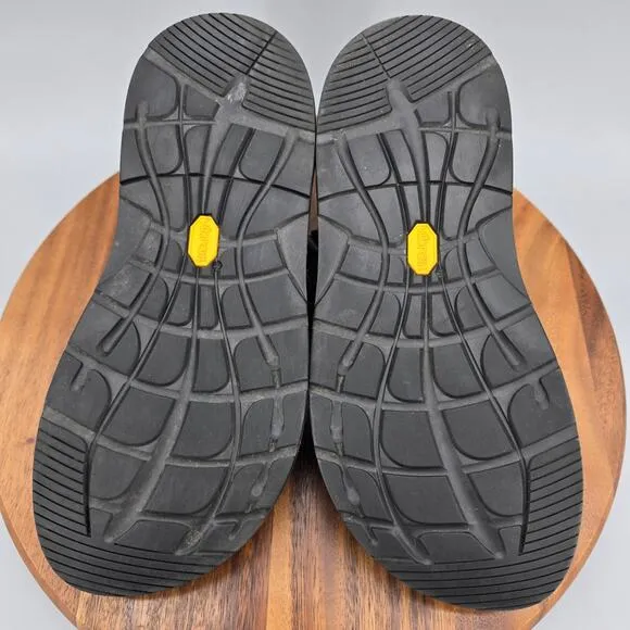 Chaco Pedshed Shoes Men's 11 Black Leather Slip On Walking Casual Loafers