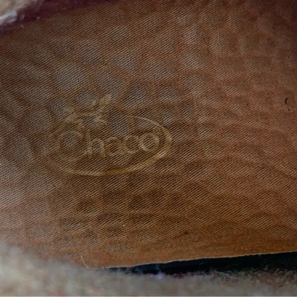 Chaco Shoes Barbary Topaz Brown Purple Leather Wool Chukka Boots Lace Up Women 7