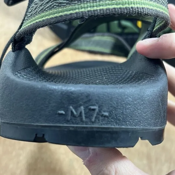 Chaco Z/1 Classic Mens Size 7 Beach Walking Breathable Sandals Green Black