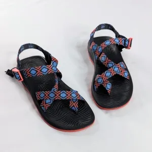 Chaco ZVolv Sandal Coral Green Geometric Embroidery Hiking Water Gorp Shoes