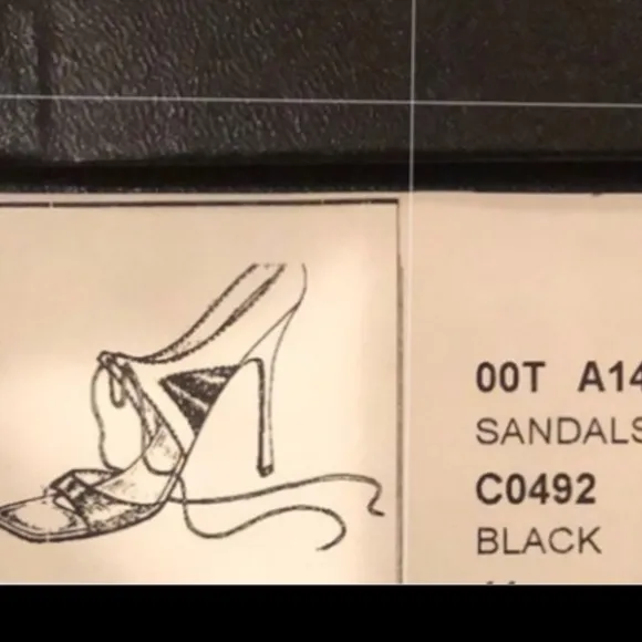 Chanel Patent Leather Heels Sandals Black And Red