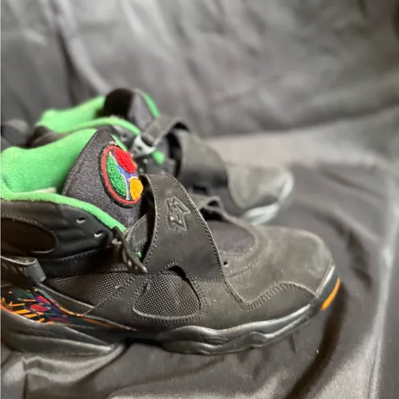 Charcoal High-Top Sneakers with Neon Green Lining