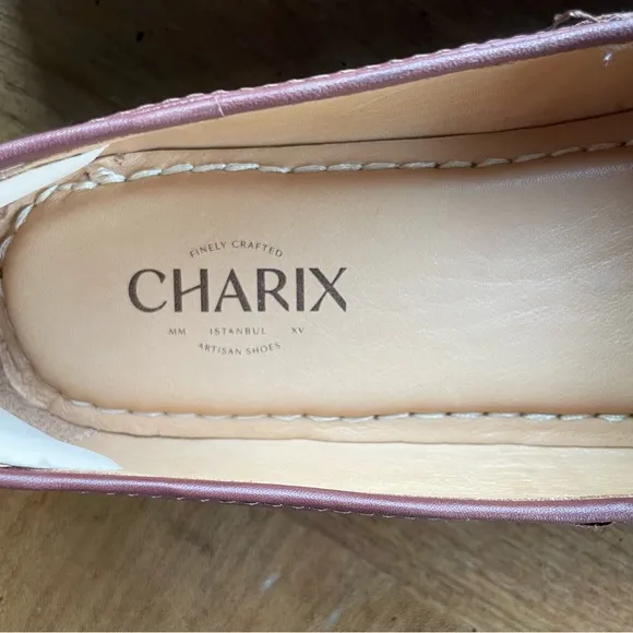 Charix Comfort Travel Office Men's Bordeaux Leather Slip-On Shoes size 10.5-11
