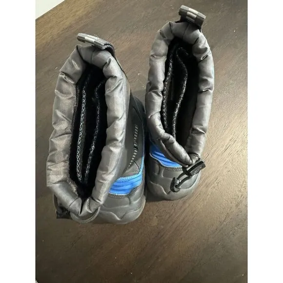 Children Boys Winter Boots KEEN Kids Snow Troll WP 10 Black Shoes Warm