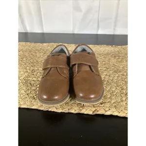Children's Boys Size 9 Brown‎ Strap Walking Wedge Oxford Tahari Dress Shoes