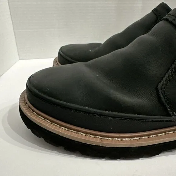 Chinook Workhorse Romeo‎ Black Leather Work Shoes Boots Slip-on Men's Size 7