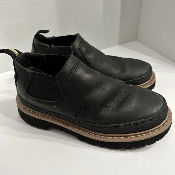 Chinook Workhorse Romeo‎ Black Leather Work Shoes Boots Slip-on Men's Size 7
