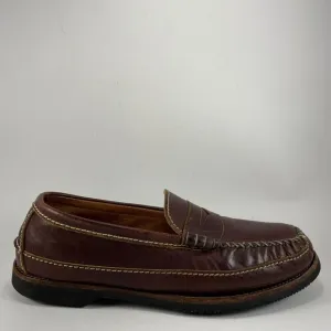 Chippewa Bison Leather Loafers Brown Mens Size 13 Shoes D Slip-Ons Vibram 36708